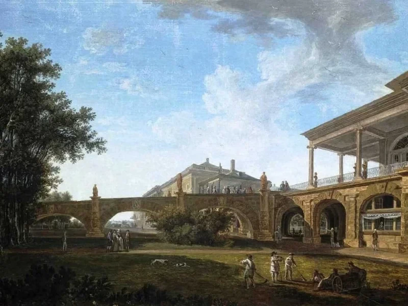 1770-Vasilij Petrovich Petrov - Veduta del parco Carskoe Selo (1794)